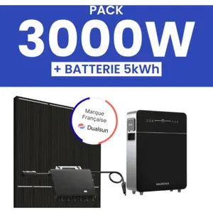 Kit solaire 3000W Dualsun avec Pack Batterie Marstek 5kWhVendu parmon-kit-solaire
