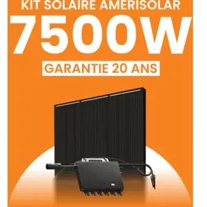 Kit solaire  7500Wc Amerisolar - Micro-onduleur TSUN