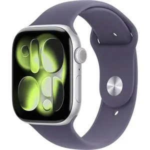 Apple Watch (2025) GPS 42 mm - Aluminium Argent - Bracelet sport Gris pas cher