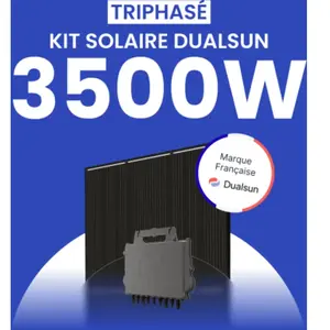 Kit solaire 3500W DualSun Triphasé   Micro-onduleurs QT2 pas cher
