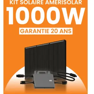 Kit solaire  1000Wc Amerisolar - Micro-onduleur TSUN