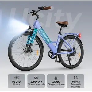 U2 Vélo Électrique Ville Femme et Homme - Ucity Violet