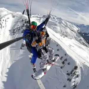 Baptême en Parapente à Ski à La Plagne pas cher