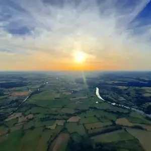 Vol en Montgolfière près de Gueugnon - Survol de la Loire