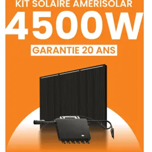 Kit solaire  4500Wc Amerisolar - Micro-onduleur TSUN