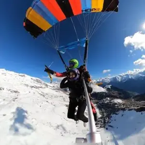 Saut en Parachute depuis un Hélicoptère à l'Alpe d'Huez pas cher