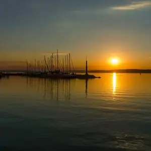 Coucher de Soleil en Bateau sur l'Etang de Thau à Sète