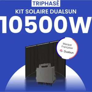 Kit solaire 10500W DualSun Triphasé   Micro-onduleurs QT2Vendu parmon-kit-solaire