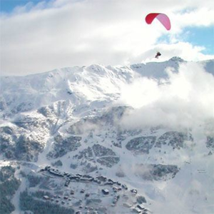 Baptême en Parapente à Skis à Courchevel pas cher