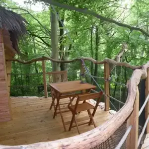 Cabane Familiale dans les arbres à Saint-Germain-des-Essourts pas cher