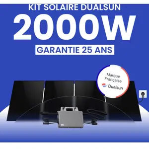 Kit panneau solaire plug and play 2000W DualSunVendu parmon-kit-solaire