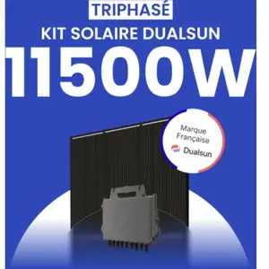 Kit solaire 11500W DualSun Triphasé   Micro-onduleurs QT2Vendu parmon-kit-solaire
