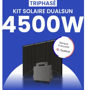 Kit solaire 4500W DualSun Triphasé Micro-onduleurs QT2 pas cher