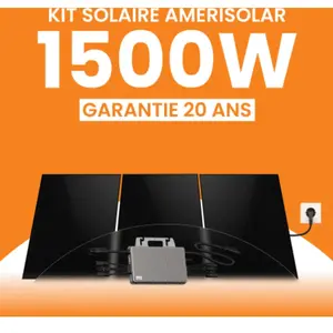 Kit panneau solaire plug and play 1500Wc Amerisolar