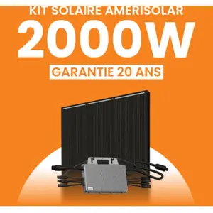 Kit solaire  2000Wc Amerisolar - Micro-onduleur TSUN
