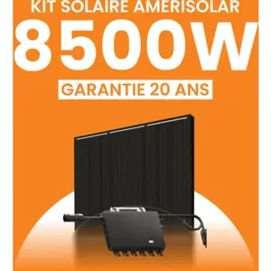 Kit solaire  8500Wc Amerisolar - Micro-onduleur TSUN
