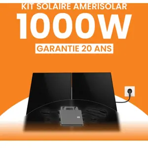 Kit panneau solaire plug and play 1000W Amerisolar