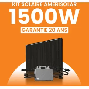 Kit solaire  1500Wc Amerisolar - Micro-onduleur TSUN