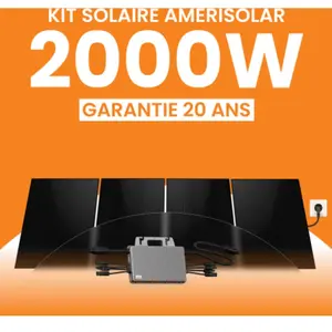 Kit panneau solaire plug and play 2000Wc Amerisolar