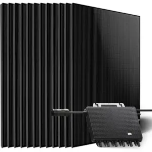Kit Solaire 4500W Amerisolar 375 Wc Full Black + 2 Micro-onduleurs TS... pas cher