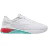 Image de Reebok Femme Nano X5 Basket, FTW White AI Aqua Energy Red, 37.5 EU