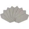 Image de Casa - 8 Serviettes de table Uniline grises - 43x43 cm OS