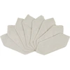 Image de Casa - 8 Serviettes de table Prasel Uni gris clair - 43x43 cm OS