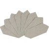 Image de Casa - 8 Serviettes de table Prasel Uni gris perle - 43x43 cm OS