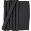Image de Casa - 6 Sets de table Ribbed ébène - 35x50 cm OS