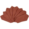Image de Casa - 8 Serviettes de table Washed Cotton bois de cèdre - 45x45 cm OS