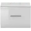 Image de Chevet 1 tiroir GLOSSY coloris blanc