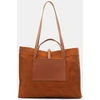 Image de Craie - Sac cabas en Velours côtelé Dessin marron OS