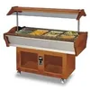 Image de Buffet Réfrigéré Central Froid Statique L2g - B1604RE - 4 Bacs - Noyer Clair