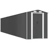 Image de Abri de Jardin cabane cabanon Maison de Stockage Remise extérieur Hangar Outils Robuste 192 x 1021 x 223 cm Acier galvanisé Anthracite 02_0022193