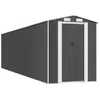 Image de Abri de Jardin cabane cabanon Maison de Stockage Remise extérieur Hangar Outils Robuste 192 x 772 x 223 cm Acier galvanisé Anthracite 02_0022203