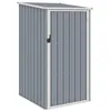 Image de Abri de Jardin cabane cabanon Maison de Stockage Remise extérieur Hangar Outils Robuste 87 x 98 x 159 cm Acier galvanisé Gris 02_0022240