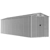 Image de Abri de Jardin cabane cabanon Maison de Stockage Remise extérieur Hangar Outils Robuste Clair 191 x 810 x 198 cm Acier galvanisé Gris 02_0022249