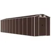 Image de Abri de Jardin cabane cabanon Maison de Stockage Remise extérieur Hangar Outils Robuste 191 x 895 x 198 cm Acier galvanisé Marron 02_0022277