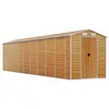 Image de Abri de Jardin cabane cabanon Maison de Stockage Remise extérieur Hangar Outils Robuste Clair 191 x 810 x 198 cm Acier galvanisé Marron 02_0022296