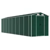 Image de Abri de Jardin cabane cabanon Maison de Stockage Remise extérieur Hangar Outils Robuste 191 x 725 x 198 cm Acier galvanisé Vert 02_0022354