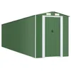Image de Abri de Jardin cabane cabanon Maison de Stockage Remise extérieur Hangar Outils Robuste 192 x 855 x 223 cm Acier galvanisé Vert 02_0022369
