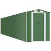 Image de Abri de Jardin cabane cabanon Maison de Stockage Remise extérieur Hangar Outils Robuste 192 x 938 x 223 cm Acier galvanisé Vert 02_0022370