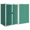 Image de Abri de Jardin cabane cabanon Maison de Stockage Remise extérieur Hangar Outils Robuste 225 x 89 x 161 cm Acier galvanisé Vert 02_0022430