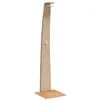 Image de Helloshop26 Douche d'extérieur Beige 55 x 60 x 224 cm résine tressée Bois Acacia Beige 02_0042032