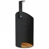 Image de Helloshop26 Douche d'extérieur 100 x 100 x 241,5 cm Poly rotin Bois Acacia Noir 02_0042016