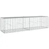 Image de Panier gabion clôture cage mur de soutènement avec couvercle 200 x 50 x 50 cm fer galvanisé Argent 02_0040146