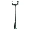 Image de Lampadaire extérieur double vert 215 cm luminaire décoration 2402082