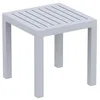 Image de DECOSHOP26 Petite Table de Jardin en Plastique Gris résistante aux intempéries 45x45x45 cm MDJ10201