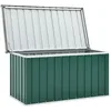 Image de Coffre boîte meuble de jardin rangement 129 x 67 x 65 cm vert 02_0013126