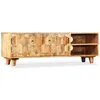 Image de Helloshop26 Meuble télé Buffet TV télévision Design Pratique Bois Massif de manguier 118 cm 2502169